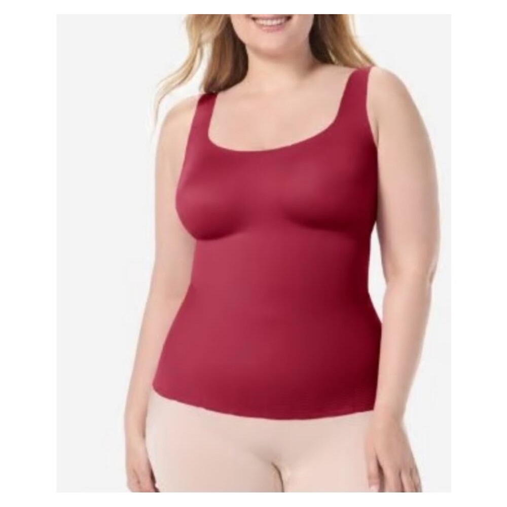 NWT Ruby Ribbon Sleek Shape‎ Tank Rustic Red Smoothing Shaping Top Size 48